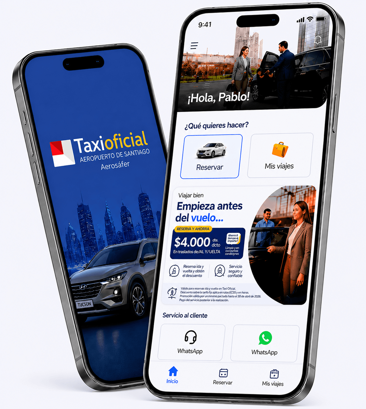 APP - Taxi oficial - Reserva tu viaje al aeropuerto
